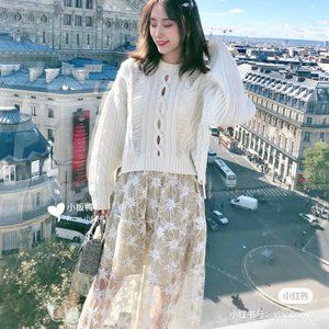 BNWT Maje sparkling maxi skirt